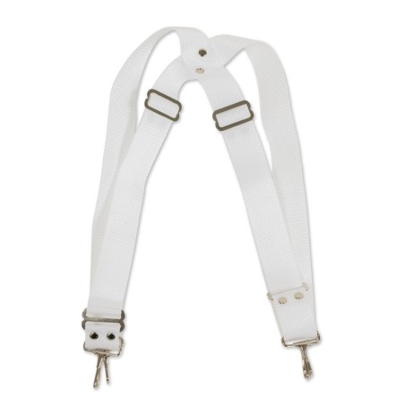 Sangle Pour Percussion BASIX Courroie Pour Instrument De Marche White - Macca Music