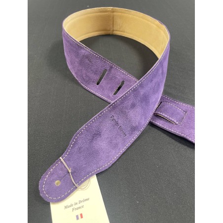 PATRICK BLESES Courroie Velours Violet - Macca Music -