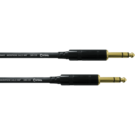 Cable Cordial Fiche REAN Plaqué Or 3M - Macca Music