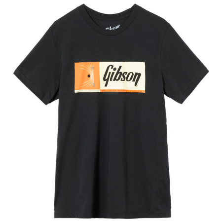 T-shirt GIBSON QFI Black Taille L - Macca Music