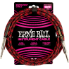 Câble pour Instrument ERNIE BALL 6394 Rouge Et Noir - Macca Music