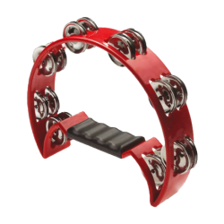 STAGG TAMBOURIN DEMI LUNE RED