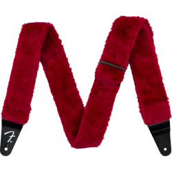 FENDER POODLE PLUSH STRAP RED