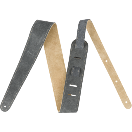 Sangle Pour Guitare Et Basse FENDER Strap GRY/TAN - Macca Music