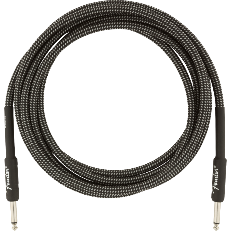 Câble Pour Guitare Et Basse FEDER PRO 10" INST CABLE GRY TWD - Macca Music