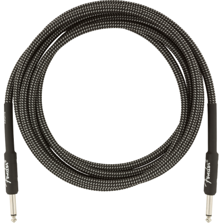 Câble Pour Guitare Et Basse FEDER PRO 10" INST CABLE GRY TWD - Macca Music