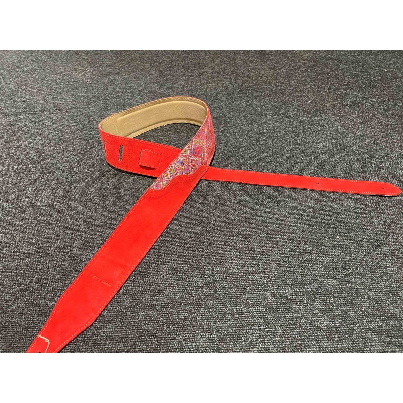 Sangle Pour Guitare Et Basse PATRICK BLESES BG79 VMR - Macca Music