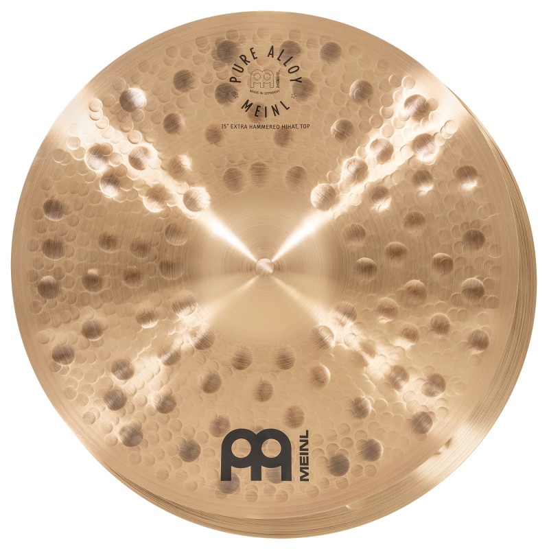 Cymbales MEINL Charleston Pure Alloy Extra Hammered 15" - Macca Music