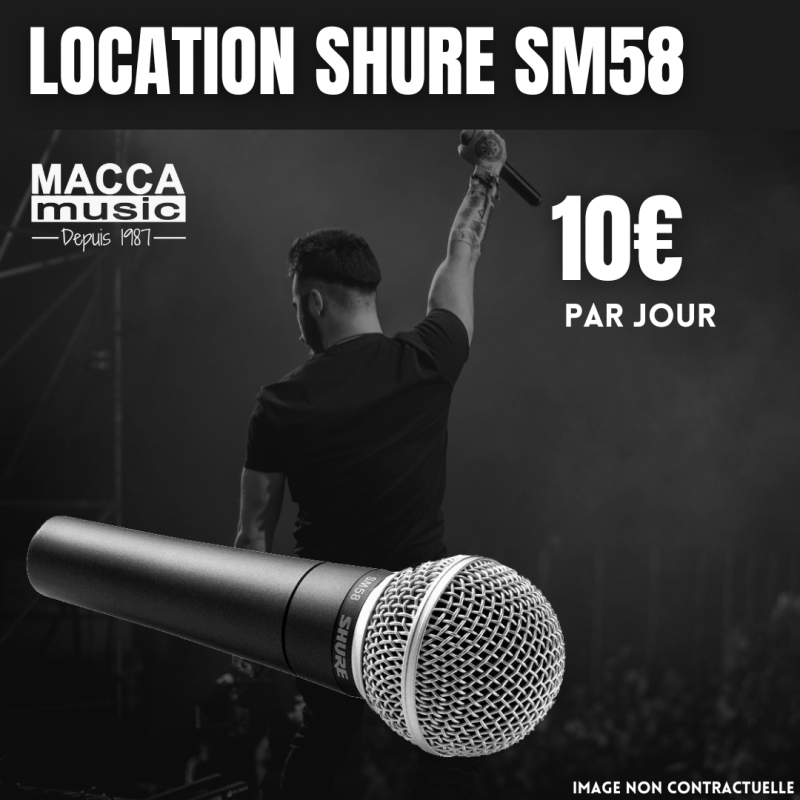 Location Micro Chant SHURE SM58 - Macca Music