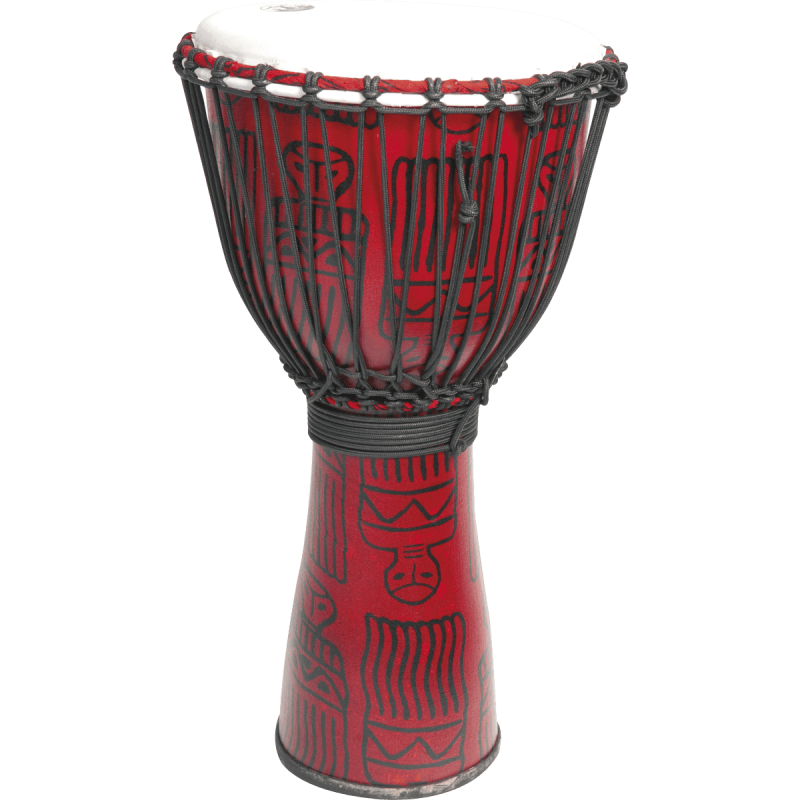 Djembe TANGA 12" FIBD12-RD Rouge Sarong - Macca Music