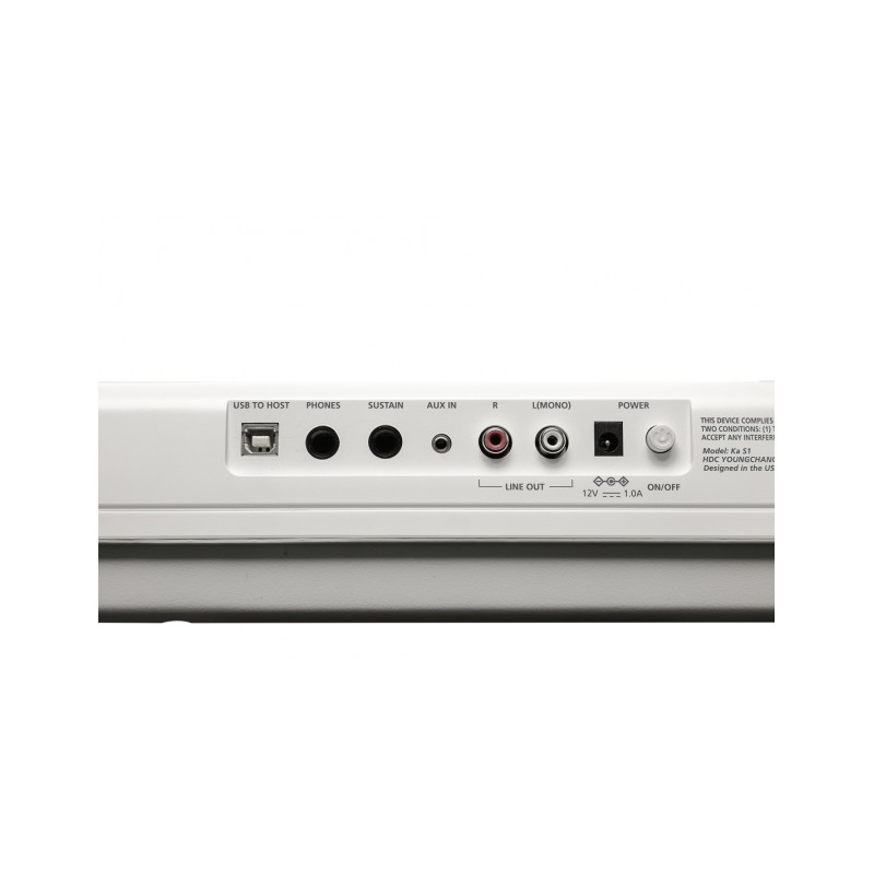 Piano numérique 88 touches semi-Lestées Kursweil KA-S﻿1 WH