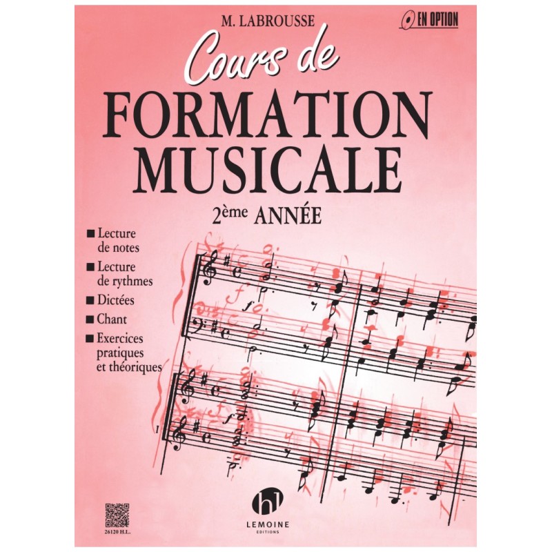 Cours De Formation Musicale Vol2 - Labrousse Edition Henry Lemoine