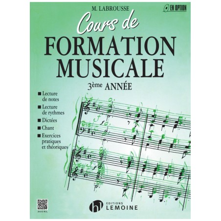 Cours De Formation Musicale Vol3 - Labrousse Edition Henry Lemoine - Macca Music