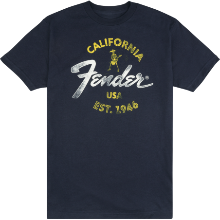 T-shirt FENDER Baja Blue S - Macca Music