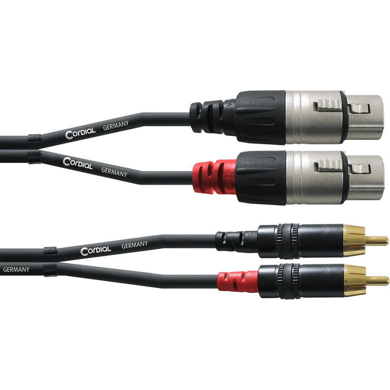 Câble RCA-XLR Femelle CORDIAL CFU3FR - Macca Music