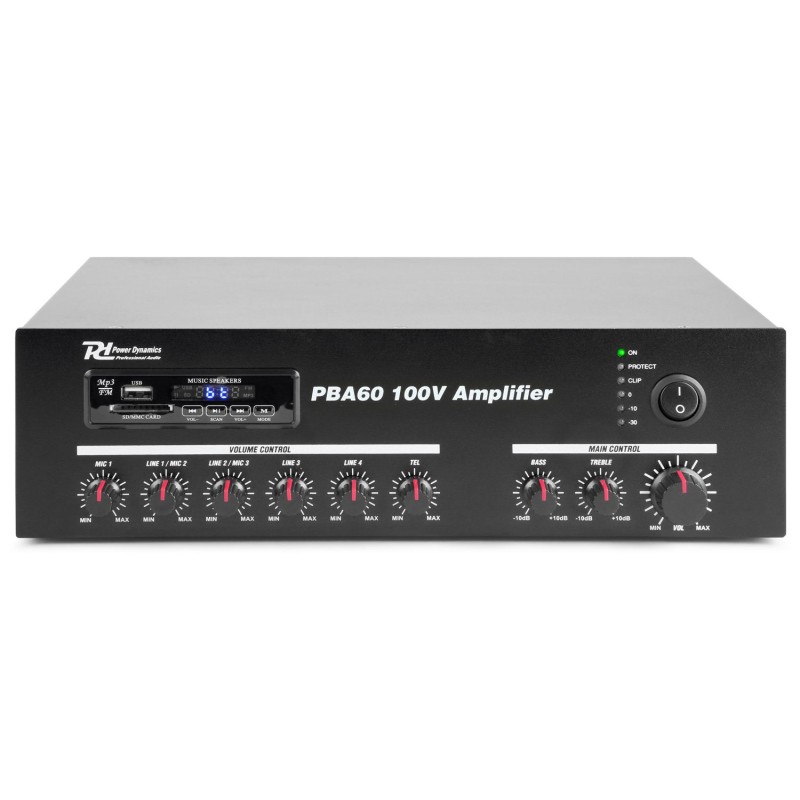 Amplificateur POWER DYNAMICS PBA60 100V - Macca Music