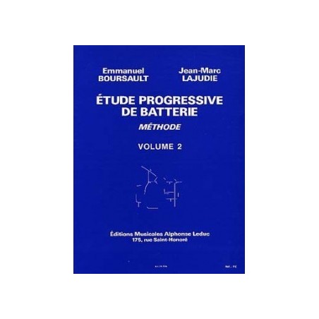 Librairie Musicale ETUDE PROGRESSIVE DE BATTERIE VOL2 - Macca Music