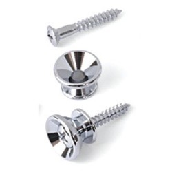 YELLOW PARTS ATTACHE-COURROIE + VIS CHROME LOT DE 2