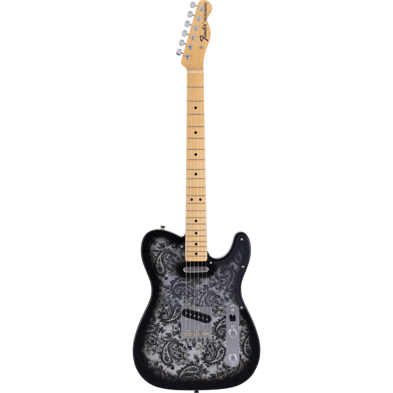 Guitare Electrique FENDER Telecaster MIJ MN Black Paisley - Macca Music