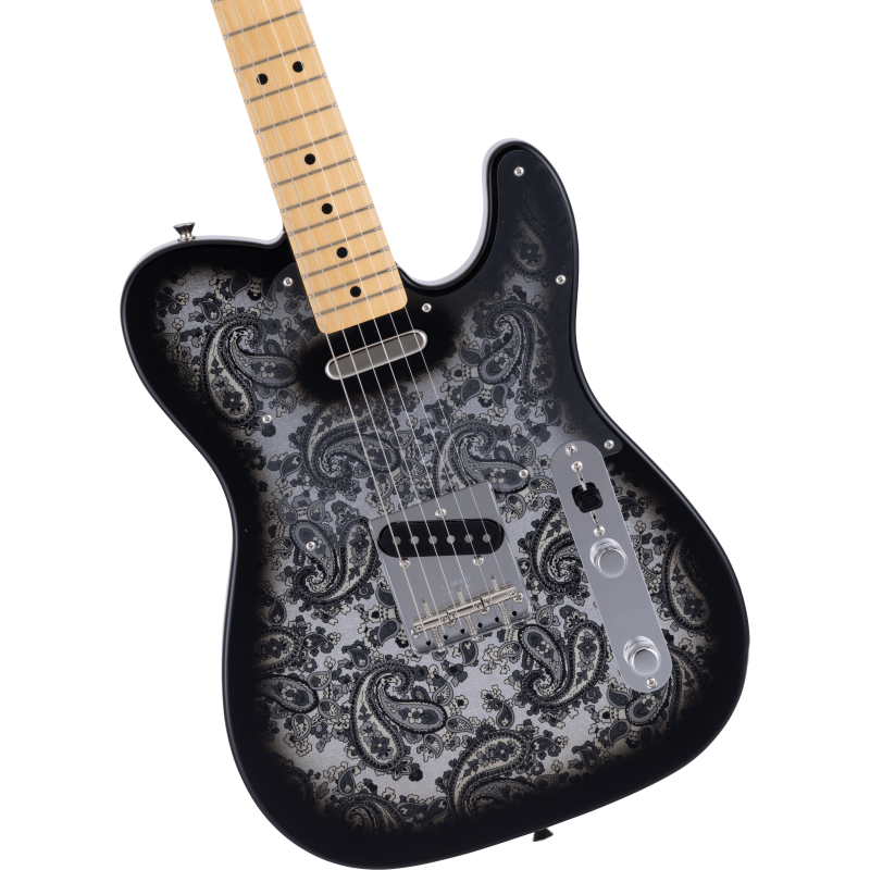 Guitare Electrique FENDER Telecaster MIJ MN Black Paisley - Macca Music