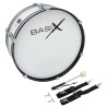 Basix Junior Grosse caisse de marche 22x7 white - Macca Music