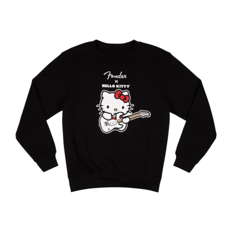 Sweatshirt FENDER Hello Kitty Sweater Black Size L - Macca Music