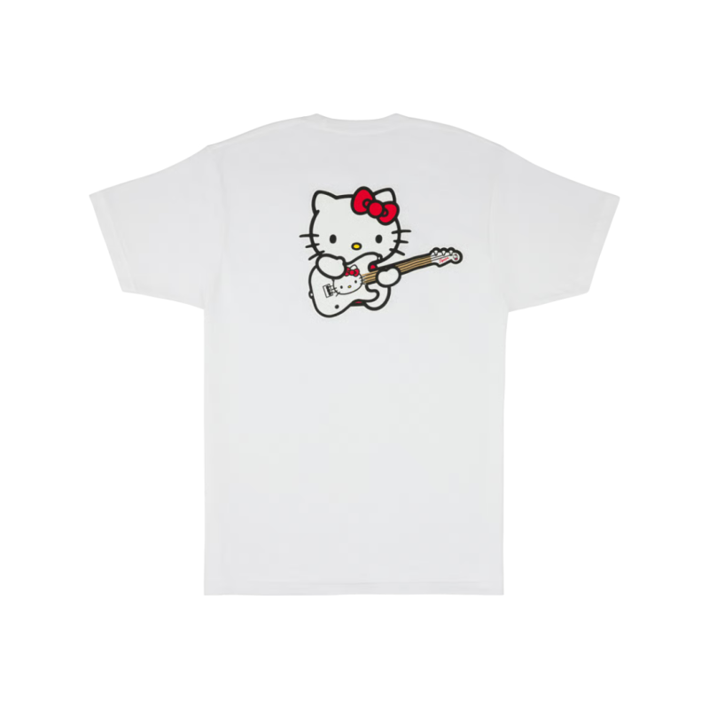 T-Shirt FENDER Hello Kitty White Size S - Macca Music