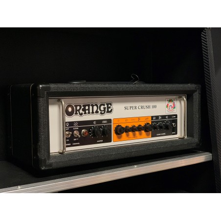 Tête d'ampli à transistors Occasion ORANGE Super Crush 100 Head Black - Macca Music