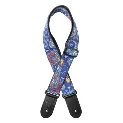 STAGG COURROIE PAISLEY2 BLUE