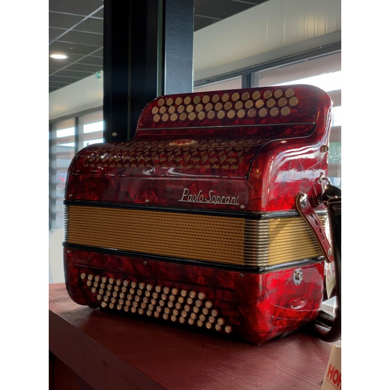 Accordéon Occasion PAOLO SOPRANI Rouge - Macca Music