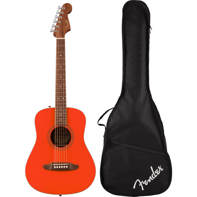 Guitare Acoustique Fender CA STD Redondo Mini Fiesta Red - Macca Music