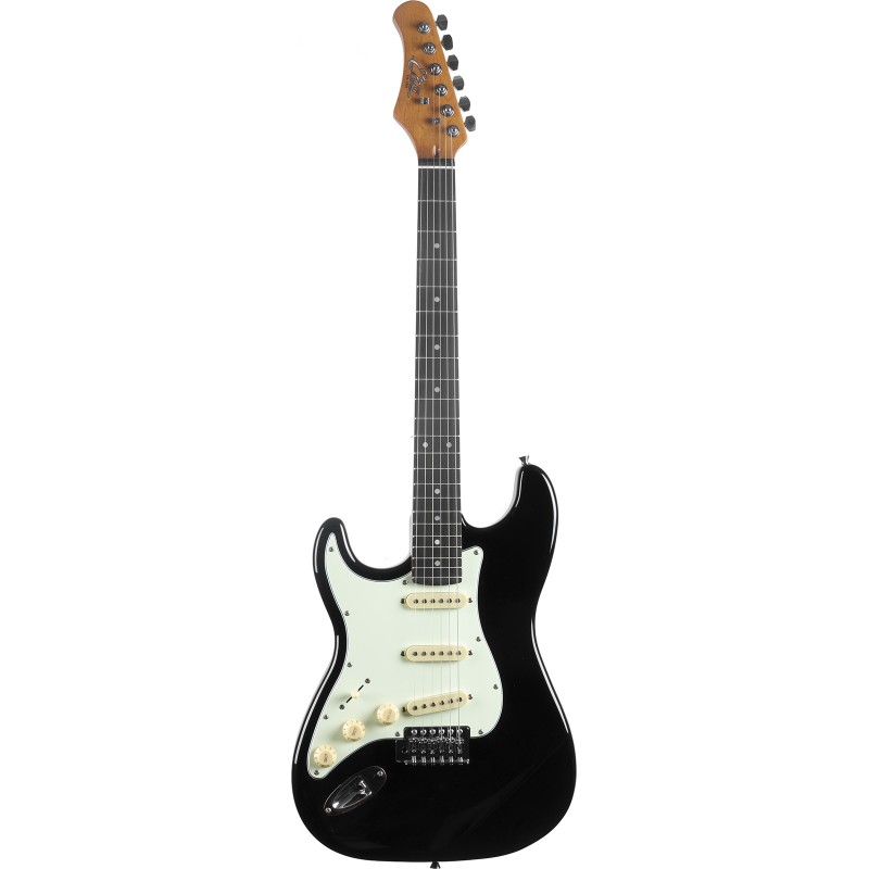 Guitare Electrique Gaucher EKO ST300 BK LH - Macca Music