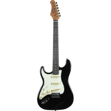 Guitare Electrique Gaucher EKO ST300 BK LH - Macca Music