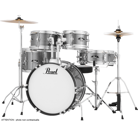 Batterie acoustique PEARL ROADSHOW JUNIOR 16" 5 Fûts - Grindstone Sparkle