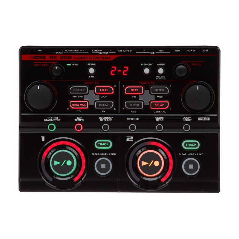 Pédalier Multi-Effet BOSS Loop station RC-202 - Macca Music