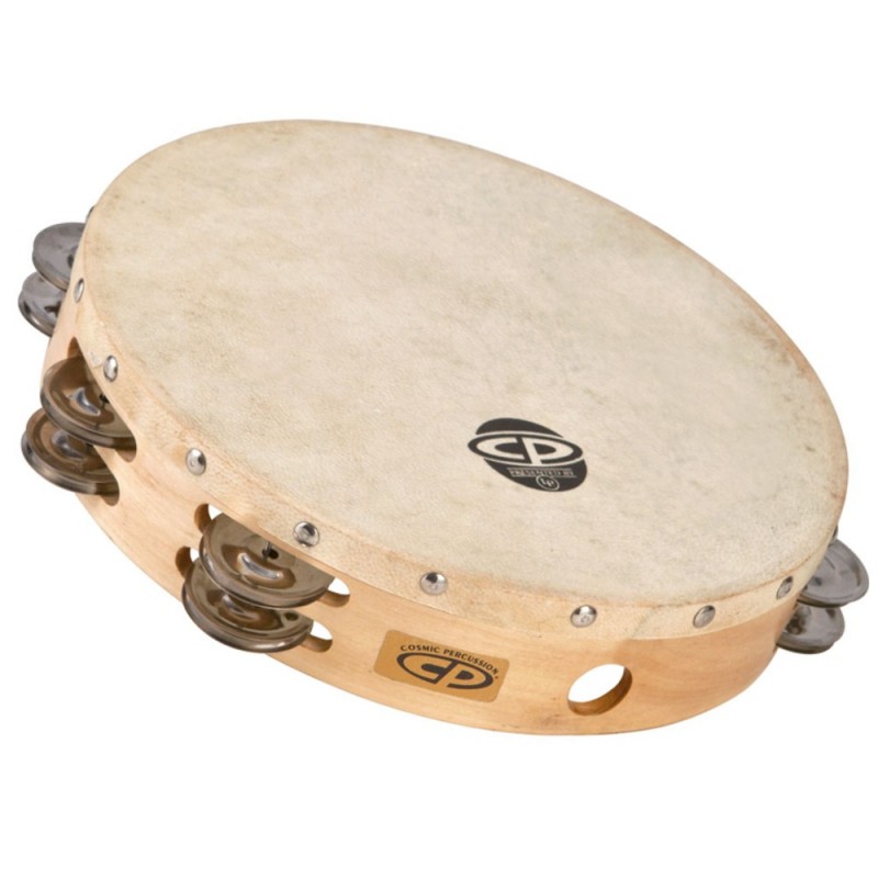 LATIN PERCUSSION TAMBOURIN CP BOIS 10 DOUBLE RANGEE