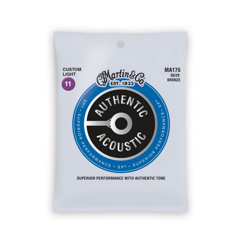 MARTIN MA175 CORDES AUTHENTIC, CUSTOM LIGHT, 80/20