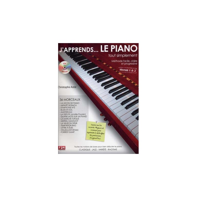 JAPPRENDS LE PIANO TOUT SIMPLEMENT + CD VOLUME 1