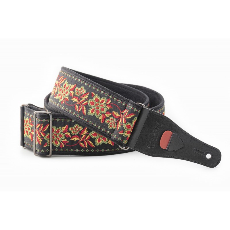 Sangle VEGAN RIGHTON ROSES II NOIR