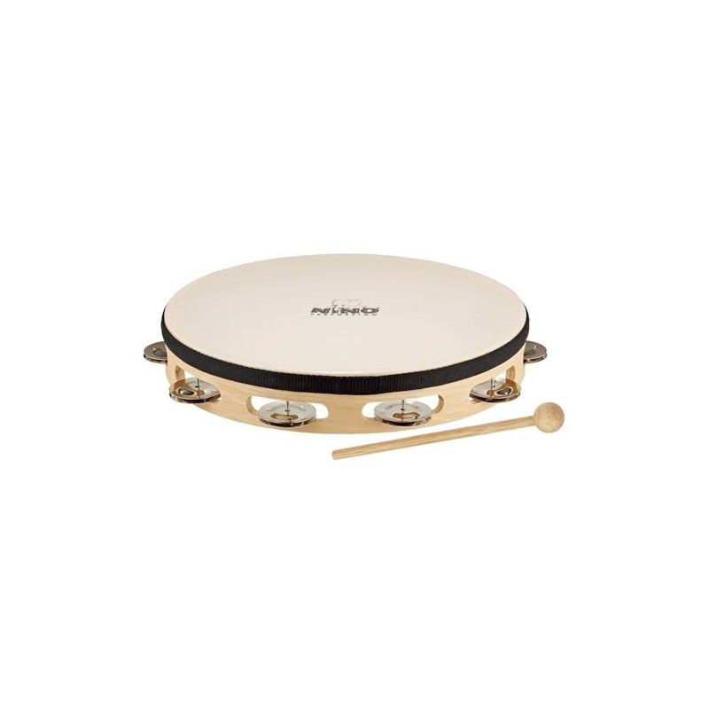 Tambourin en bois NINO 25 10 Cymbalettes