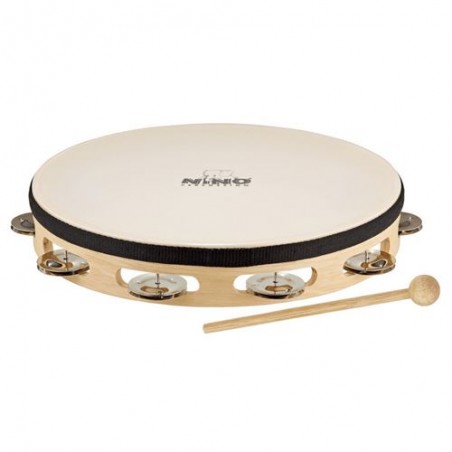Tambourin en bois NINO 25 10 Cymbalettes