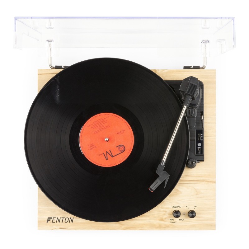 Ensemble tourne-disque FENTON RP165D BOIS CLAIR