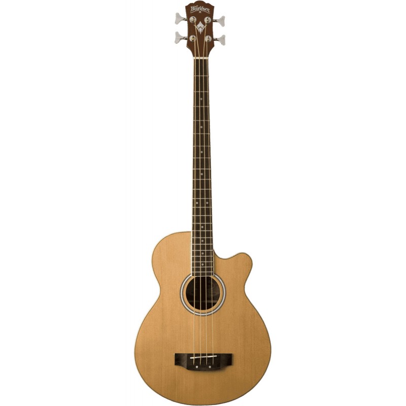 WASHBURN BASSE ÉLECTROACOUSTIQUE 4 CORDES AB5 NATURAL