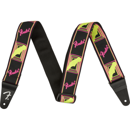 NEON MONOGRAMMED STRAP FENDER YLW PINK