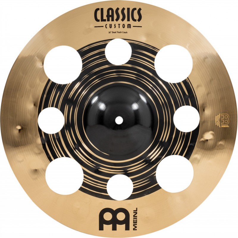 Cymbale crash MEINL 16" CLASSICS CUSTOM DUAL TRASH