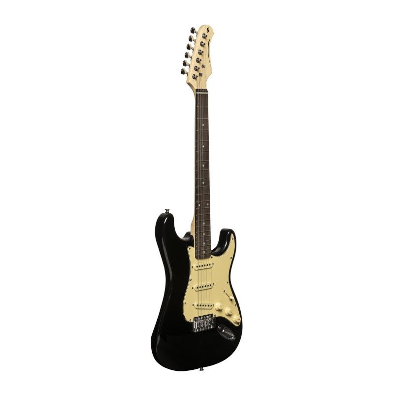 Guitare électrique type stratocaster STAGG SES-30 BK