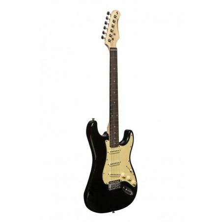 Guitare électrique type stratocaster STAGG SES-30 BK
