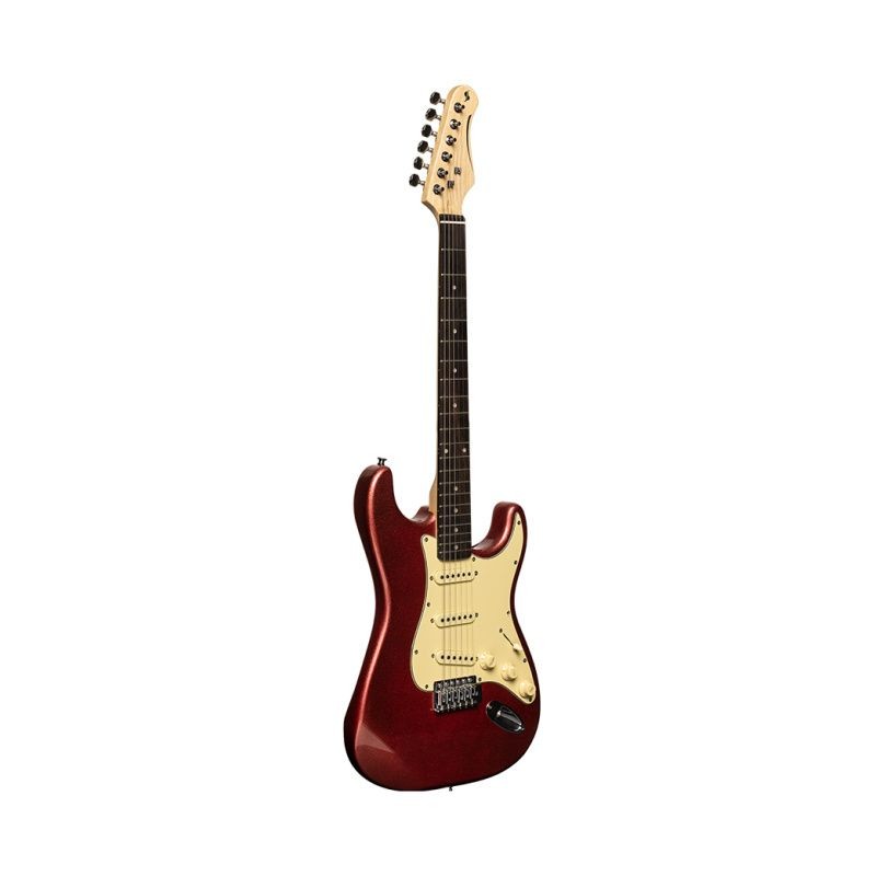 Guitare électrique type stratocaster STAGG SES 30 CAR