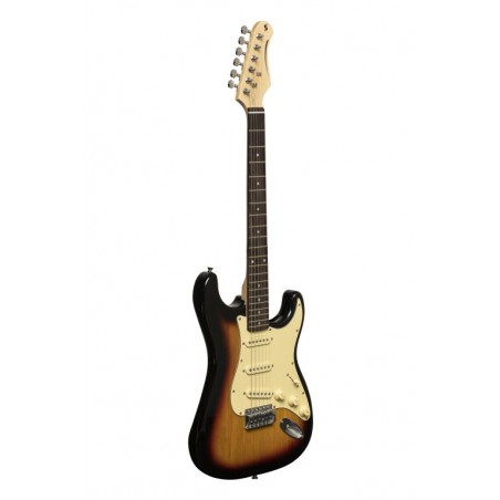 Guitare électrique type stratocaster STAGG SES 30 SNB