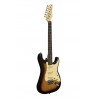 Guitare électrique type stratocaster STAGG SES 30 SNB